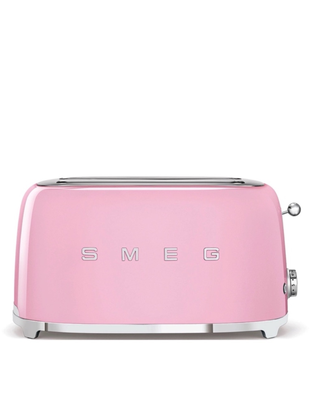 SMEG 4-SLICE TOASTER IN PASTEL PINK - BRAND NEW IN BOX (BOX IS DISTRESSED)